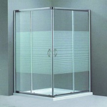 Καμπίνα Τετράγωνη με γραμμές Gloria Ascot: 90x90x180h